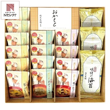 東京 おかもと 監修 フリーズドライ食品 ギフトセット 計17点入 フリーズドライ 即席スープ 味付け海苔【北海道・沖縄県・離島 配送不可】