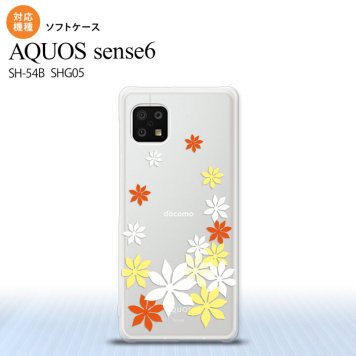 SH-54B SHG05 AQUOS sense6 スマホケース ソフトケース ティアレ A 黄 メンズ レディース nk-sens6-tp1076