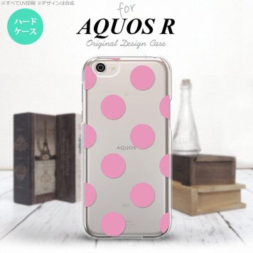 【SH03J】【スマホケース/スマホカバー】【アクオス R】SH03J スマホケース AQUOS R SH-03J カバー アクオス R ドット・水玉 ピンク nk-sh03j-004【メール便送料無料】