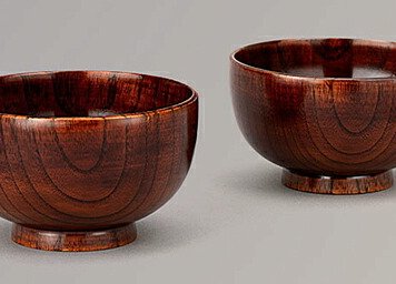 山中塗　木製拭漆夫婦汁椀（プレミアム） インテリア 漆器 盆 カタログギフト 景品 粗品