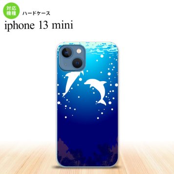 iPhone13mini iPhone13 mini ケース ハードケース イルカ 白  nk-i13m-1002