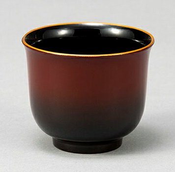 ぼかし塗　ぐい呑　内黒 インテリア 漆器 盆 カタログギフト 景品 粗品