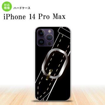 iPhone14 ProMax iPhone14 Pro Max スマホケース 背面ケース ハードケース ベルト 黒 2022年 9月発売 nk-i14pm-326