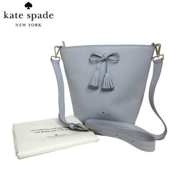 ケイト・スペード ブティック kate spade ショルダーバッグ PXRU9169 タッセル リボン レザー 斜め掛け hayes street hb / vanessa / stony blue(939):ライトブルーグレー系