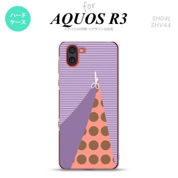 SH-04L SHV44 R3 AQUOS R3 スマホケース カバー はさみ パープル nk-r3-1343