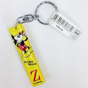 ディズニー ミッキー＆ミニー イニシャルキーホルダー Z グッズ  (MCOR)
