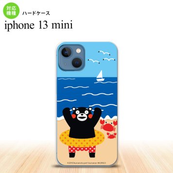 iPhone13mini iPhone13 mini ケース ハードケース くまモン 夏 青  nk-i13m-km04