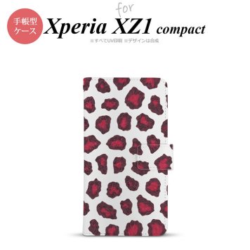 【手帳型 スマホ カバー ケース】【SO02K】【エクスペリア XZ1】手帳型 ケース SO-02K スマホ カバー Xperia XZ1 Compact エクスペリア 豹柄(B) ピンク nk-004s-so02k-dr028【メール便送料無料】