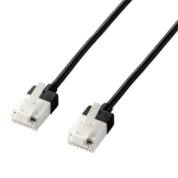 エレコム 【メール便での発送商品】LANケーブル Cat6A スーパースリム ツメが折れない 5m 黒 LD-GPASST/BK50