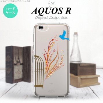 【SH03J】【スマホケース/スマホカバー】【アクオス R】SH03J スマホケース AQUOS R SH-03J カバー アクオス R 青い鳥 赤 nk-sh03j-1294【メール便送料無料】