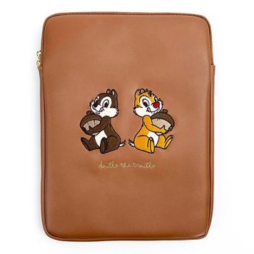 ディズニー チップ＆デール タブレットポーチ タブレットケース ブラウン