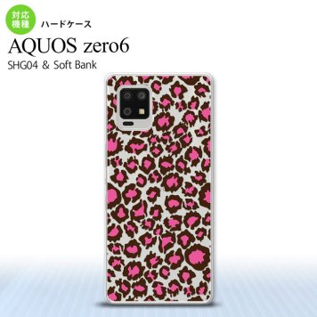 SHG04 SHG04 ZERO6 AQUOS zero6 スマホケース ハードケース 豹柄 B 赤 クリア メンズ レディース nk-zero6-899