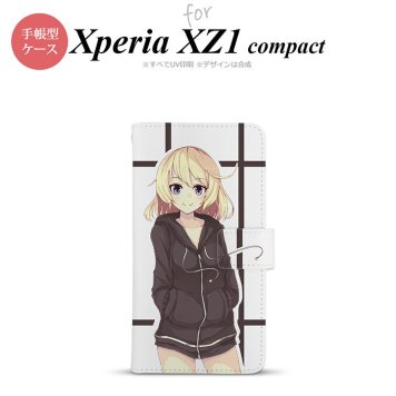 【手帳型 スマホ カバー ケース】【SO02K】【エクスペリア XZ1】手帳型 ケース SO-02K スマホ カバー Xperia XZ1 Compact エクスペリア キャラB 黒 nk-004s-so02k-dr1328【メール便送料無料】