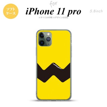 iPhone11Pro iPhone11 Pro スマホケース ソフトケース ギザギザ 黄 黒 メンズ レディース nk-i11p-tp191