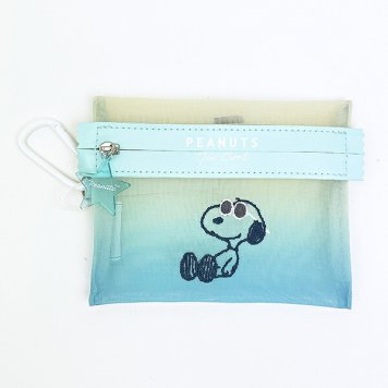 スヌーピー ジョークール メッシュミニポーチ グラデーション SNOOPY