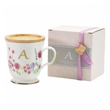 パルテール イニシャルマグ A 112101 洋陶器 洋陶コーヒー マグカップ単品(代引不可)【送料無料】