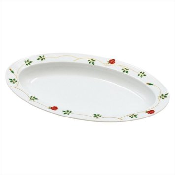 香蘭社 〈ローズリング〉 24cmオーバルプレート　 41046-1JGMY10  内祝 内祝い お祝 御祝 記念品 出産内祝い プレゼント 快気祝い 粗供養 引出物