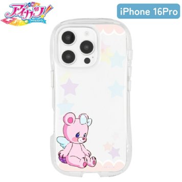 アイカツ! iPhone16Pro ケース クリア 透明 くびれ アイドルカツドウ キャラクター グッズ スマホ カバー エアクッション ハイブリッド 耐衝撃 シェイプフォルム インナーシート付仕様 iPhone 2024 6.3inch ３眼 アイホン アイフォン CrystalClearCase BAK-03A