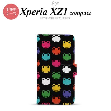 【手帳型 スマホ カバー ケース】【SO02K】【エクスペリア XZ1】手帳型 ケース SO-02K スマホ カバー Xperia XZ1 Compact エクスペリア カエル・かえる （A） nk-004s-so02k-dr161【メール便送料無料】