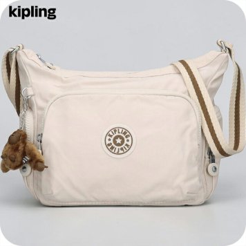 キプリング ショルダーバッグ レディース ブランド Kipling ガブ S ロゴ ワンポイント 無地 KI4493-9LO Soft Sand