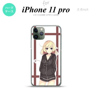iPhone11Pro iPhone11 Pro スマホケース ハードケース 女の子 B 茶 メンズ レディース nk-i11p-1331