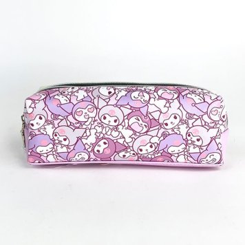 サンリオ クロミ Ｗファスナーペンポーチ ぎゅうぎゅう 文具 筆箱 可愛い ふでばこ 軽量 シンプル  (MCOR)
