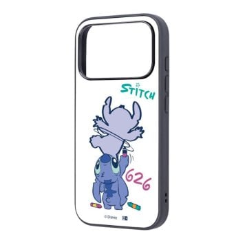 iPhone 17 Pro / ディズニー / maru 衝撃吸収 バンパー ハイブリッドケース / スティッチ_お絵描き ※送料無料(ポスト投函)