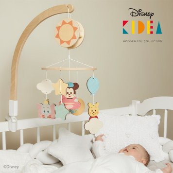 KIDEA BABY キディア オルゴールメリー TYKD00701[ベビーメリー ディズニー 赤ちゃん ベビー インテリア オルゴール 音楽 男の子 女の子 ベビーベッド 飾り 回る 電池 モービル 知育 おもちゃ ギフト プレゼント 出産祝い]