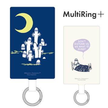ムーミン ストラップホルダー マルチリングプラス Moomin リトルミイ  キャラクター グッズ カラビナ リング ぶら下げ スマホ アクセサリー 取付用パーツ Lサイズ MMN-256