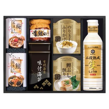 キッコーマン二段熟成生しょうゆ&食卓詰合せ  ／セット・詰め合わせ 調味料 食品 お中元 御中元 ギフト 暑中 残暑 お盆 初盆 新盆 お供 御供 ギフト 2026 送料無料 ギフト プレゼント プチギフト 内祝い 快気祝い 出産祝い 結婚祝い 引出物 新築祝い お返し