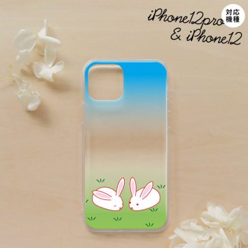 iPhone12/iPhone12pro iPhone12 / iPhone12pro スマホケース ソフトケース ウサギ メンズ レディース nk-i12-tp865