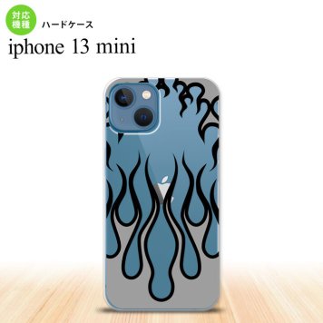 iPhone13mini iPhone13 mini ケース ハードケース ファイヤー 炎 クリア 黒  nk-i13m-1312
