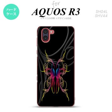 SH-04L SHV44 R3 AQUOS R3 スマホケース カバー ピンスト 黒 ピンク ブルー nk-r3-1238