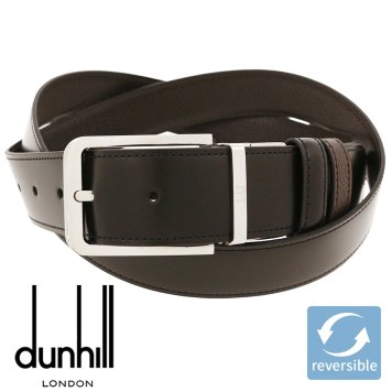 ダンヒル ベルト DUNHILL メンズベルト リバーシブル レザー 回転式バックル メンズ ブランド 男性用 ブラック ブラウン 26R4T32MD001 【ラッピング無料 誕生日 お祝い プレゼント ギフト 贈り物】 送料無料