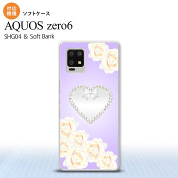 SHG04 SHG04 ZERO6 AQUOS zero6 スマホケース ソフトケース ハート D 紫 メンズ レディース nk-zero6-tp232