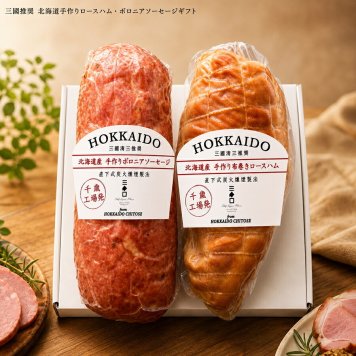 メーカー直送  三國推奨　北海道手作りロースハム・ボロニアソーセージギフト26-6026-19 贈答品 自宅用 プレゼント 人気  お誕生日 "素材、味、製法のすべてに妥協を許さない職人が、丁寧に手作業で仕上げました。