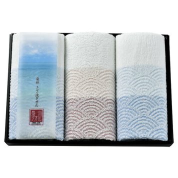 【送料無料・包装無料・のし無料】泉州さざ波 フェイスタオル3P AM60-200(B4) ギフト 敬老の日 入学祝い 卒業祝い 就職祝い 結婚祝い 誕生日 出産祝い 引越祝い 香典返し 新盆 初盆 御礼 お中元 内祝い 快気祝い ご挨拶 志 法事