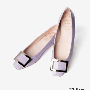 ロジェ ヴィヴィエ ROGER VIVIER DEC. BELLE VIVIER TROMPETTE T.70 トランペット パテントレザー RVW40415280D1P パンプス バレエシューズ フラットシューズ バックル レディース シューズ