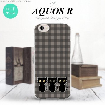 【SH03J】【スマホケース/スマホカバー】【アクオス R】SH03J スマホケース AQUOS R SH-03J カバー アクオス R 猫C グレー nk-sh03j-1136【メール便送料無料】