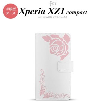 【手帳型 スマホ カバー ケース】【SO02K】【エクスペリア XZ1】手帳型 ケース SO-02K スマホ カバー Xperia XZ1 Compact エクスペリア バラA ピンク nk-004s-so02k-dr1067【メール便送料無料】