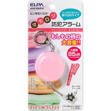 ELPA 防犯アラームマカロン(ピンク) AKB-206PK