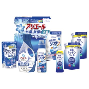 ギフト工房 アリエール抗菌除菌ギフト ／洗濯用洗剤 洗剤・柔軟剤・クリーナー 日用消耗品 日用品・ヘルスケア お中元 御中元 ギフト 夏ギフト 暑中見舞 残暑見舞 時期 いつ お礼 お返し グルメ のし お盆 初盆 新盆 お供 御供 ギフト 2026 送料無料 ギフト プレゼント プチギフト 内祝い 快気祝い 出産祝い 結婚祝い 引出物 新築祝い お返し
