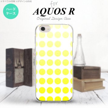 【SH03J】【スマホケース/スマホカバー】【アクオス R】SH03J スマホケース AQUOS R SH-03J カバー アクオス R 水玉 黄 nk-sh03j-1371【メール便送料無料】