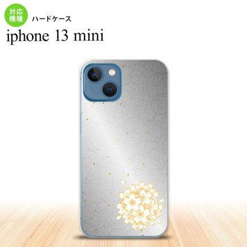 iPhone13mini iPhone13 mini ケース ハードケース 和柄 サクラ 黒  nk-i13m-1273