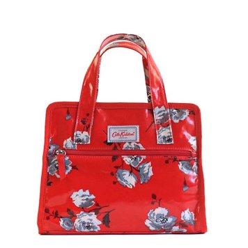 キャスキッドソン Cath Kidston トートバッグ ショルダーバッグ SMALL BOXY BAG UPDATE WHITBY ROSE フラワー柄レッド系マルチ レディース 花柄 プレゼント ギフト おでかけ 754927