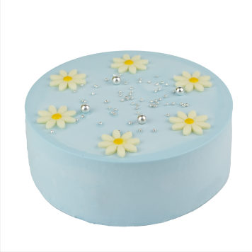 センイルケーキ パステル ブルー クリームケーキ 4号 13.5cm 2～4人分 約285g 【選べる付属品： バースデー 飾り クリスマス 飾り】 お誕生日ケーキ 誕生日 ホールケーキ 苺 苺ケーキ
