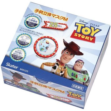 トイ・ストーリー 子供立体マスク 箱入 (25枚入) 不織布 スケーター ※送料無料(北海道・沖縄は除く)