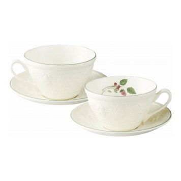 ウェッジウッド フェスティビティ ラズベリー カップ&ソーサー ペア 1053997(代引不可)【送料無料】