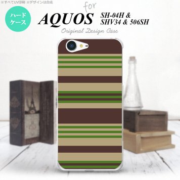 【SH04H】【スマホケース/スマホカバー】【アクオス ゼータ】SH04H スマホケース AQUOS ZETA SH04H カバー アクオス ゼータ ボーダー 緑 nk-sh04h-701【メール便送料無料】