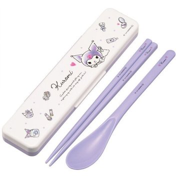 クロミ 水彩コスメ 抗菌 音のならないコンビセット 箸18cm スケーター ※送料無料(ポスト投函)